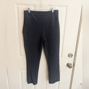 Jenni Kayne Navy Side Zip Cropped Pants